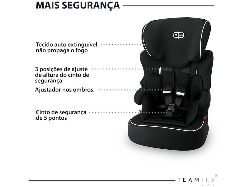 Cadeirinha para Auto Go Safe Alessa Nero 9 a 36kg - Cadeirinha